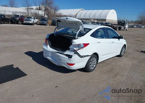 2016 Hyundai Accent Se z USA, uszkodzony, nr VIN KMHCT4AE0GU979409